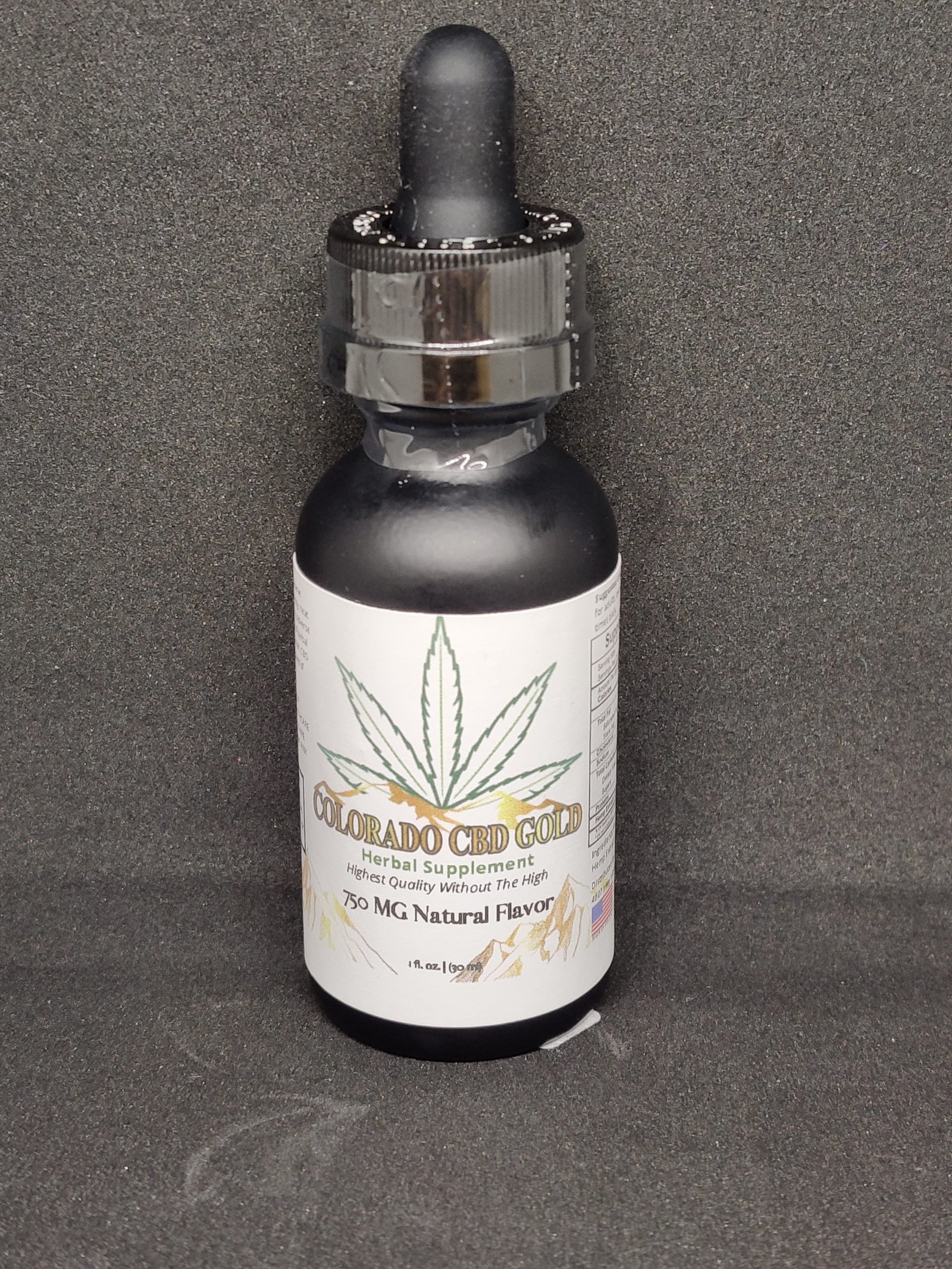 750 mg Colorado CBD Gold Tincture Oil Non THC CBD MED